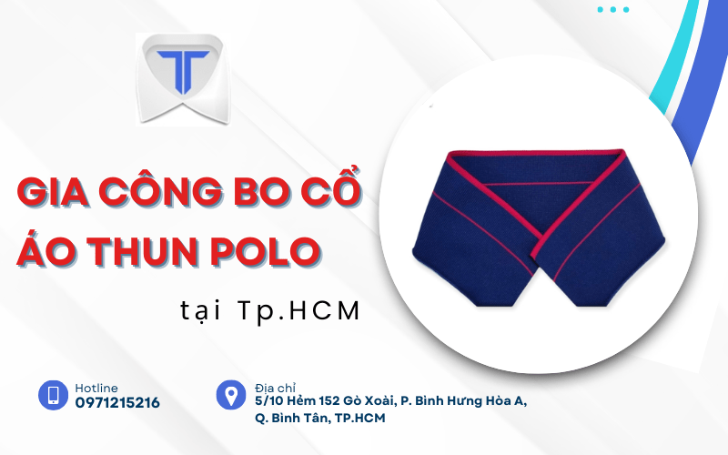 bo cổ áo thun polo