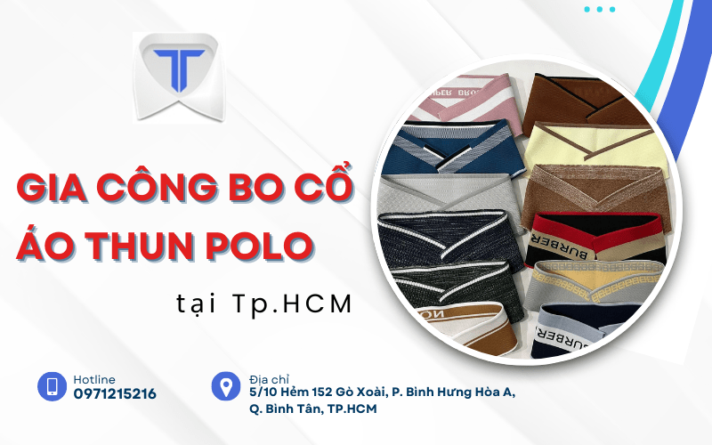 bo cổ áo thun polo